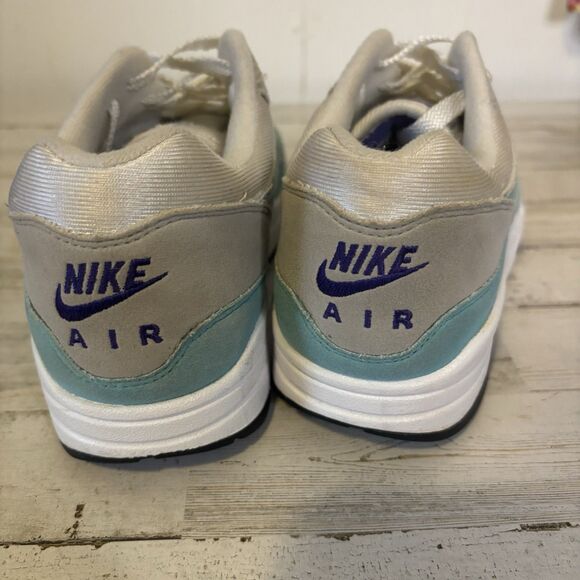 Nike Men’s 8 Air Max 1 OG Anniversary Aqua Sneakers Blue/Purple Sneaker LTD - Picture 11 of 14